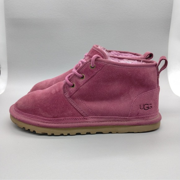 UGG Neumel Chukka Boots Womens Size 10 'Cordovan' Ankle Boots Casual Dusty Rose - Picture 1 of 8
